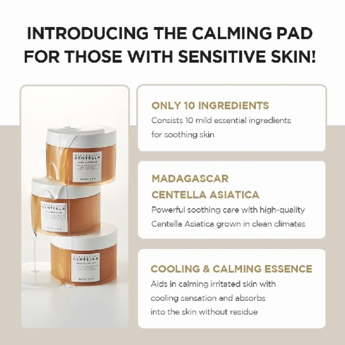 Skin 1004 Madagascar Centella Quick Calming Pad/សំឡីជូតមុខ