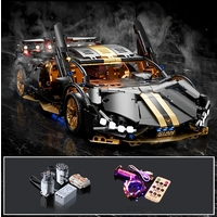 Lego ឡាន មានតេឡេបញ្ជា Drift Sports Car Model Assembled Building Blocks Toys 095A