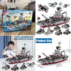 Lego Warship set 8in1 554pcs