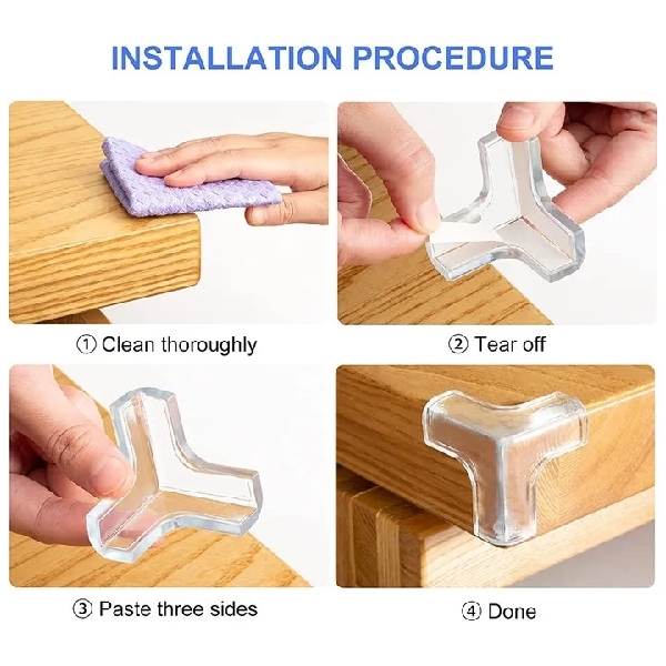 4PCS Silicone Table Corner Protector
