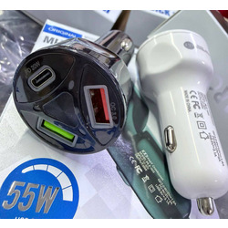 EP89-កន្ទុយបារី ឡាន & ម៉ូតូ 55W 2USB+1PD 20W