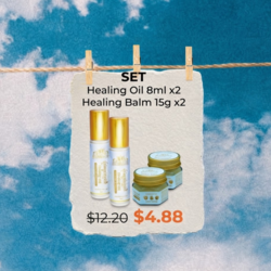 🔥Set - Healing Oil 8ml x2  + Healing Balm 15g x2