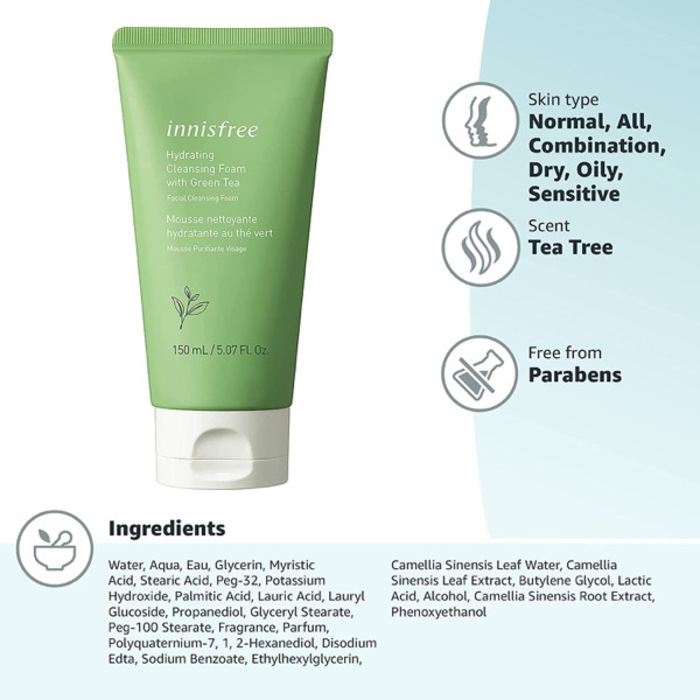 innisfree Green Tea Foam Cleanser