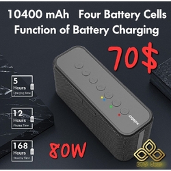 បាសប្រេន XDOBO កម្លាំង 80W ពណ៌ខ្មៅ