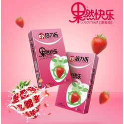 Pleasure More Strawberry Condom 10PCS