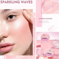 Pudaier Temperature Change Glassy Highlighting Blush 10g-02# Glitter