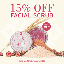 Bodia Facial Scrub Jasmine Rice & Rose -  50g