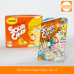Sour Candy Orange Flavor 11g Pack of 12
