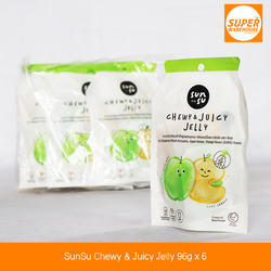 SunSu Chewy & Juicy Jelly 96g Pack of 6