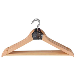 KOOPMAN KH1000020 Clothes Hanger Eucalyptus Wood Set 6PCS
