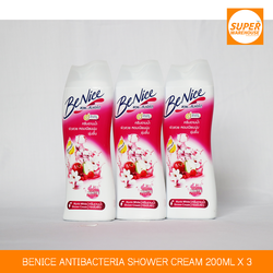 សាប៊ុដុសខ្លួន Benice Anti Bacteria Shower Cream ២០០មល ចំនួន ៣ដប