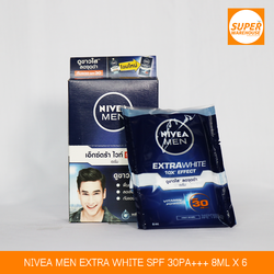Nivea Men Extra White SPF 30Pa+++ 8ML Pack of 6