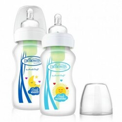 PP Options Wide Neck Bottle Good Morning/Night (9oz/270ml)