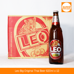 Leo Original Thai Beer Big Bottle Pack of 12