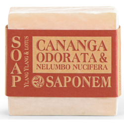 សាប៊ូដុំ Saponem ក្លិនផ្កាក្ដាំងងា និង ផ្កាឈូក