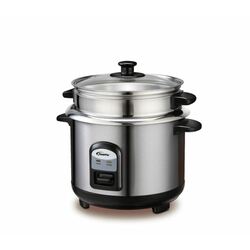 Powerpac PPRC31 Rice Cooker With Ssinner Pot & Food Steamer 1.0L