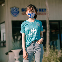 អាវកីឡានារី ដៃខ្លី ពណ៌បៃតង