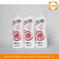 សាប៊ូដុសខ្លួន Benice Anti Bacteria Shower Cream ២០០មល ចំនួន ៣ដប