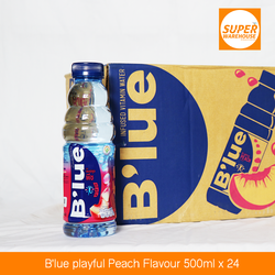 B'lue Playful Peach Flavor 500ML Pack of 24