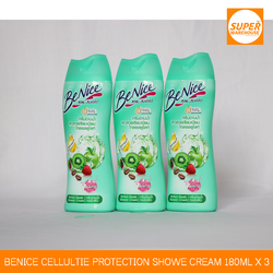 សាប៊ុដុសខ្លួន Benice Cellulite Protection Shower Cream ១៨០មល ចំនួន ៣ដប