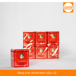 Siang Pure Yellow Balm 12g Pack of 12