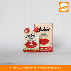 JuJu Ne' Magic Color Butter Matte No.01 Lipstick Pack of 6