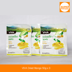 Viva Dried Mango 50g Pack of 3