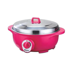 POWERPAC PPEC813 Retro Electric Wok & Steamboat 4.8L