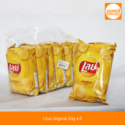 នំដំឡូងចំណិត Lays រសជាតិដើម មាន៦កញ្ចប់