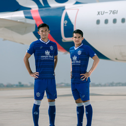 អាវកីឡានារី ដៃខ្លី ពណ៌ខៀវ