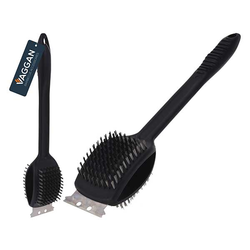KOOPMAN YL7900780 BBQ Brush with Scraper Handle with Stainless Steel Bristle