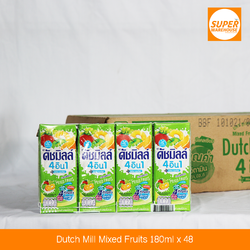 Dutch Milk Mixed Fruits 180ML Pack of 48