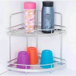 Excel EKWR0016-SUS304-L470MM Italian Series SUS304 2 Tier Corner L-Shaped