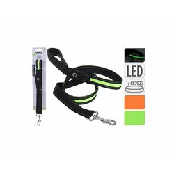 Koopman 491001740 Dog Leash Nylon Led Lights, 120CM Black-Yellow