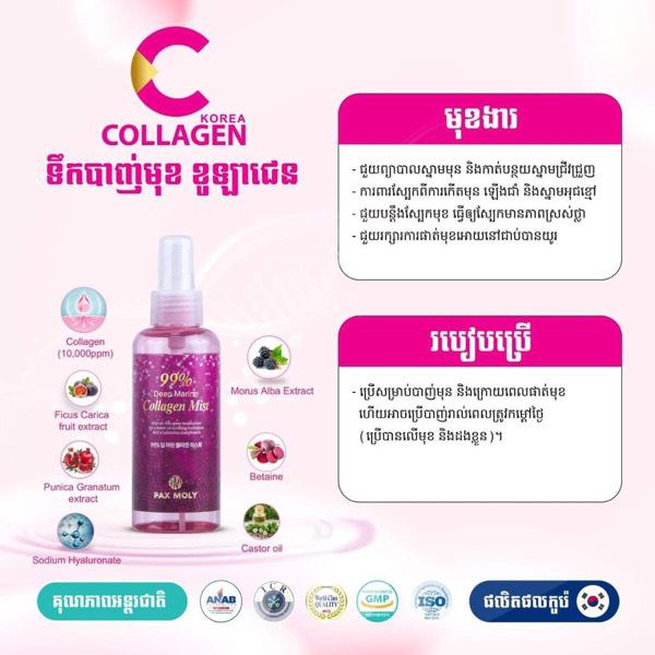 Pax Moly Collagen Mist 150ml - 1 Tube 