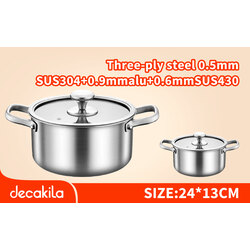 decalife Stainless steel casserole