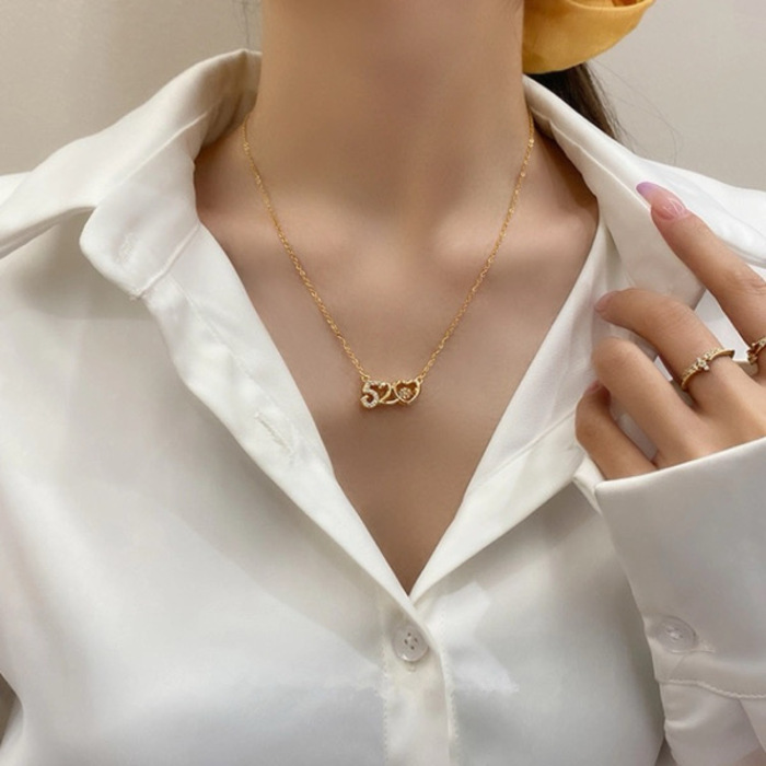N28 Woman's Fashion Necklace ខ្សែកនារី