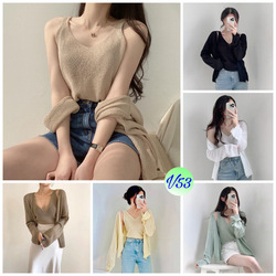 Cardigan and Tank Top Set Size S