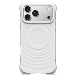 iPhone Featuring a Wavy Design With Magnetic Attachment Case 17/18 Promax/Light Grey
