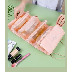 Foldable 4in1 Makeup Travel Bag (កាបូបដាក់គ្រឿងMakeupមាន4ថត)