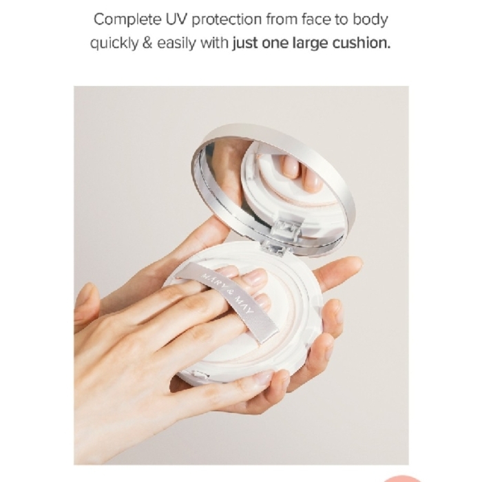 MARY&MAY Vegan Niacinamide Panthenol Sun Cushion SPF50+ PA++++