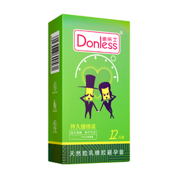 Donless Delay Green Condom 12PCS