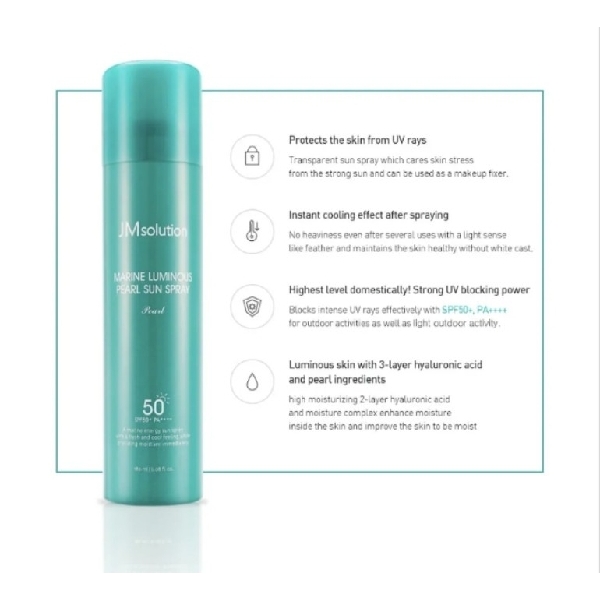 JM Solution Marine Luminous Pearl Sun Spray SPF50+ PA++++