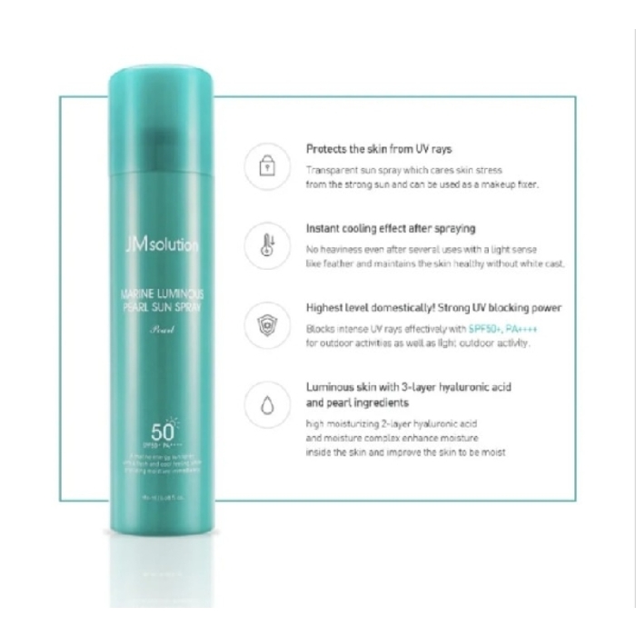 JM Solution Marine Luminous Pearl Sun Spray SPF50+ PA++++