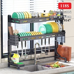 Kitchen Sink Organizer Dishes Drying Rack