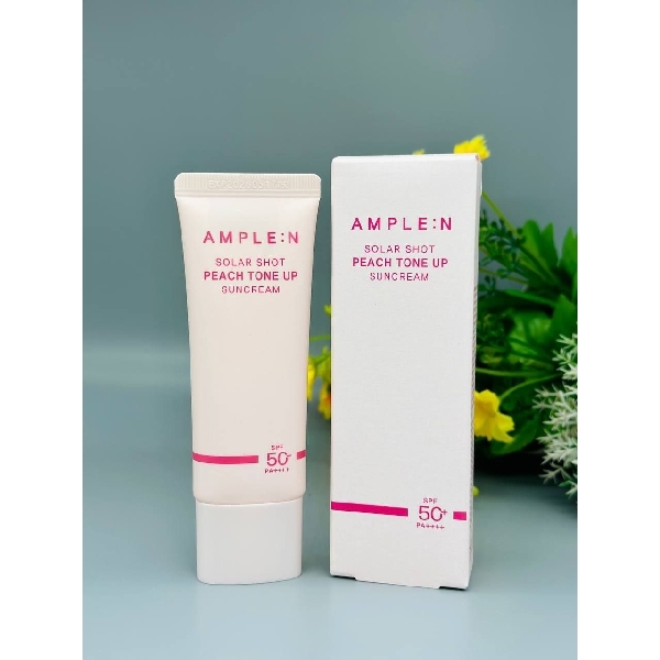 AMPLE:N Solar Shot Peach Tone Up Suncream SPF50+ PA++++