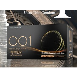 SLM 001 Black Condom - 10PCS