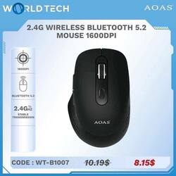 2.4G WIRELESS BLUETOOTH 5.2 MOUSE 1600DPI
