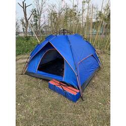 The large automatic tent can sleep 5 to 6 people