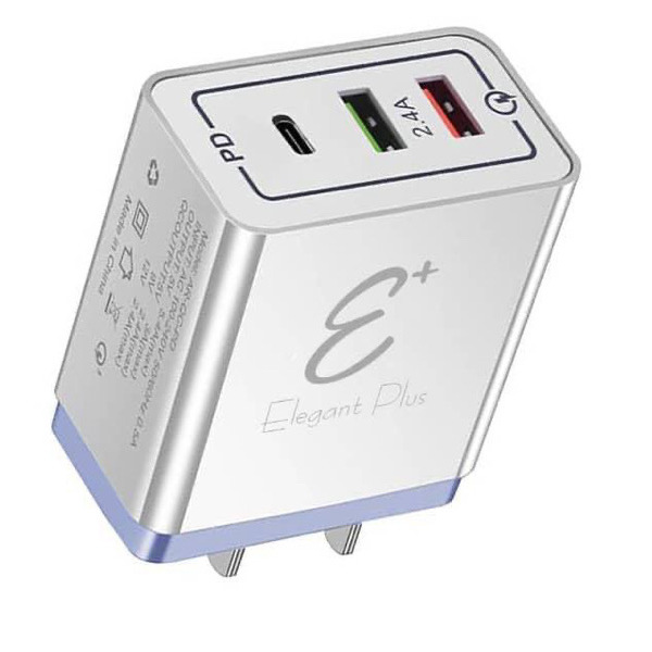 EP187-ដុំសាក E+ 5.4A 1PD+2USB